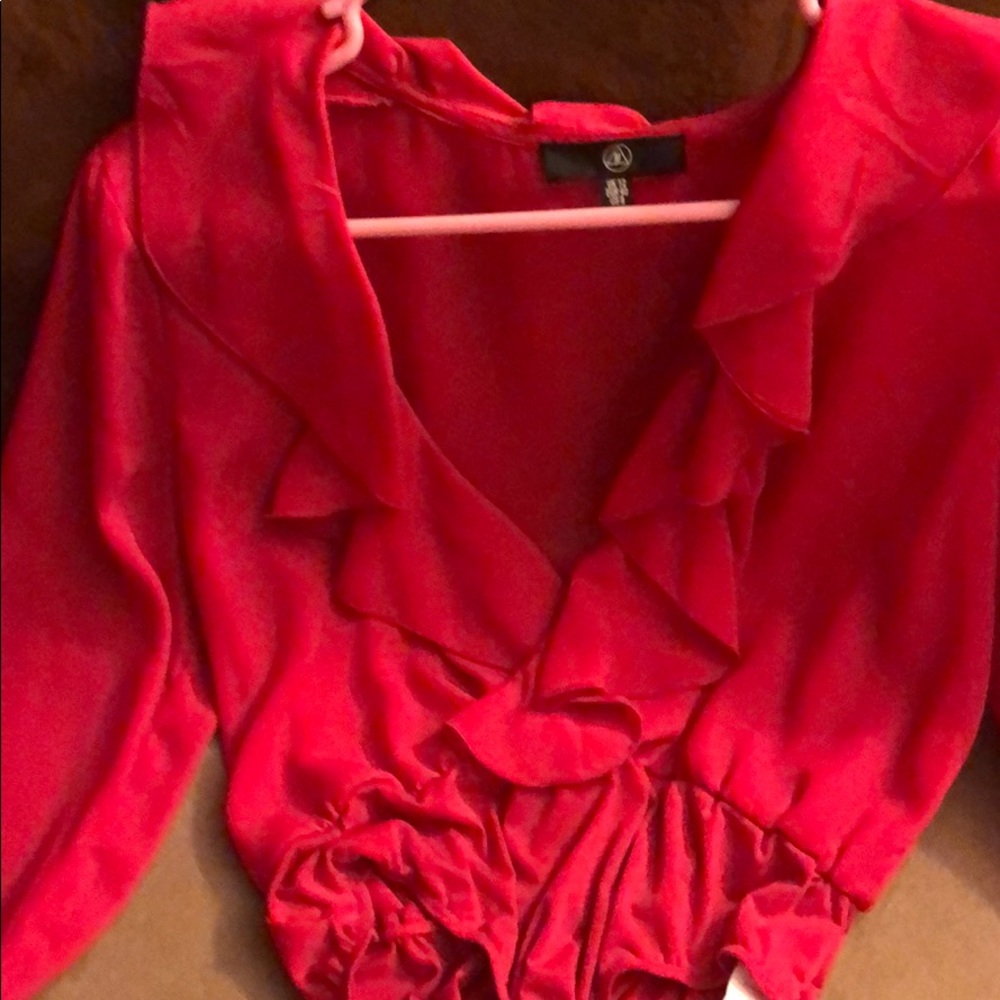 Misguided Fuchsia Low-cut Bodysuit